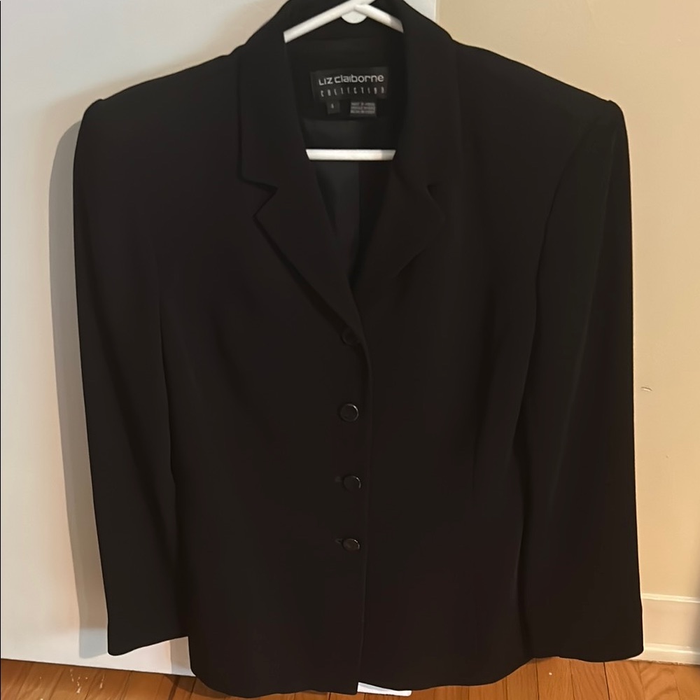 Liz Claiborne Women's Elegant Black Suit Jacket Size 4